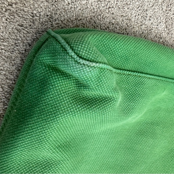 Michael Kors Green Canvas Tote Bag with Leather Straps - Picture 7 of 11